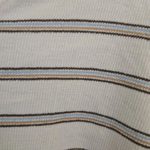 Madewell Striped Puff Drop Shoulder Balloon Sleeve Striped Top 2022 Size M - Picture 9 of 14